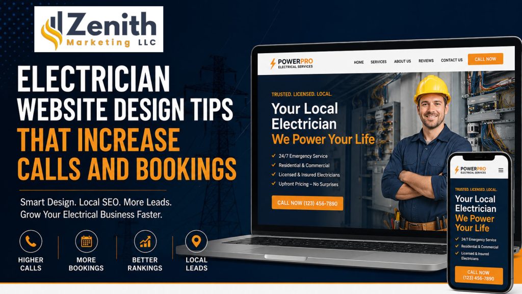 Electrician Website Design Tips That Increase Calls and Bookings