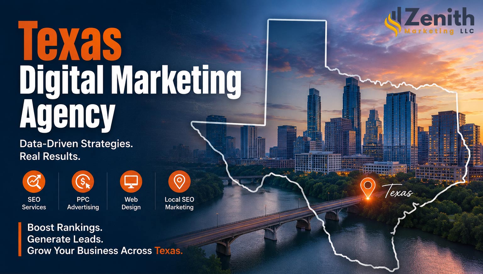 Texas Digital Marketing Agency helping businesses grow through SEO, PPC and AI-powered marketing